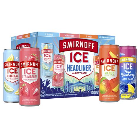 Smirnoff Ice Headliner Variety Pack 12pk 12oz Cans 45 Abv