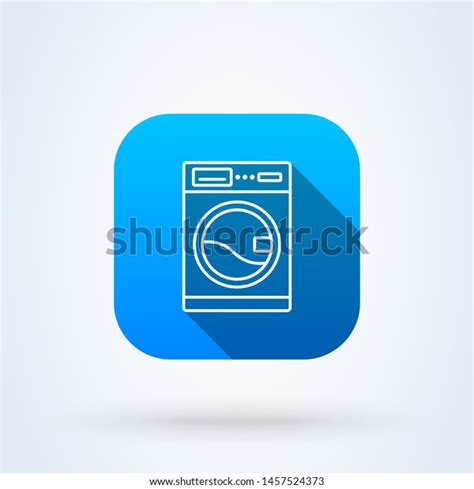 Washing Machine Line Art Simple Vector Stock Vector Royalty Free