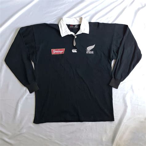 Vtg Canterbury Steinlager All Blacks Jonah Lomu New Zealand Rugby