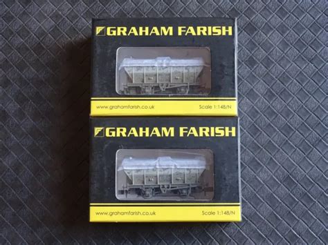 Graham Farish A Covered Hopper Wagon Light Grey N Gauge Twin