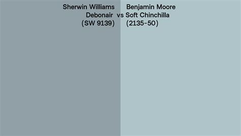 Sherwin Williams Debonair Sw 9139 Vs Benjamin Moore Soft Chinchilla