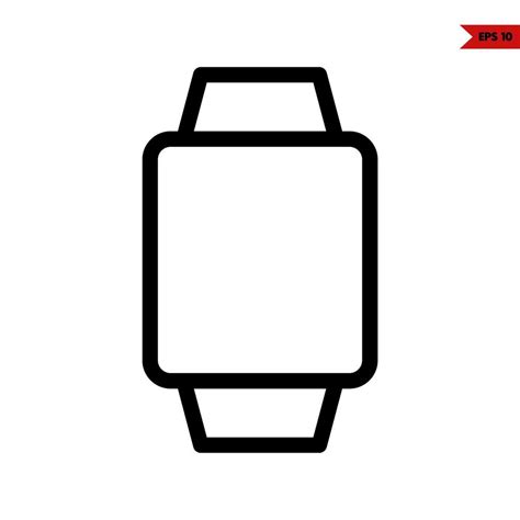 Digital Watch Line Icon 22980666 Vector Art At Vecteezy