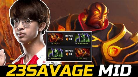 Savage Midlane Ember Monster Vs Whitemon Dota Youtube