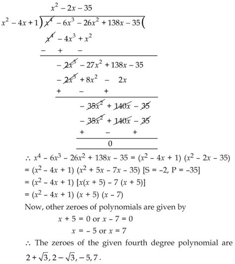 Ncert Solutions For Chapter 2 Polynomials Class 10 Maths