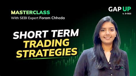 Short Term Trading Strategies By Sebi Ra Foram Chheda Gap Up Youtube