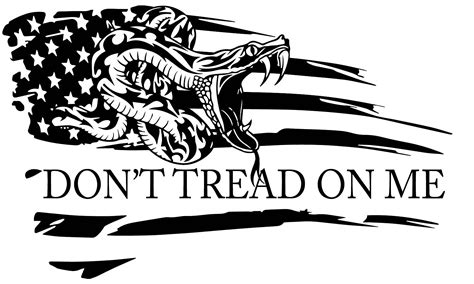 Dont Tread On Me Snake Decal