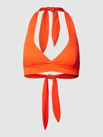 Kup online Mymarini Top bikini o dwukolorowym designie pomarańczowy