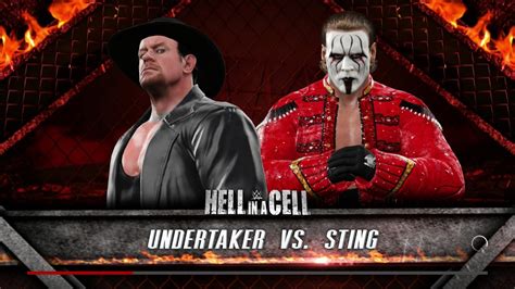 Wwe K The Undertaker Vs Sting Epic Hell In A Cell Match P