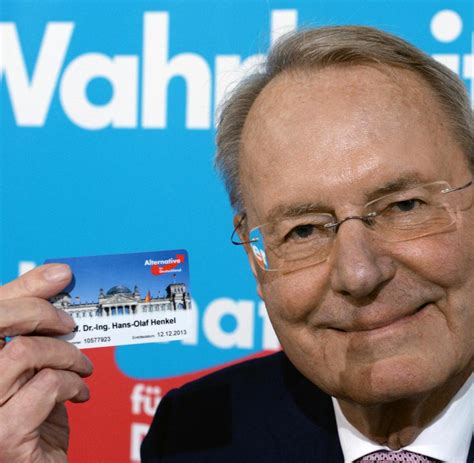 Ex BDI Chef Warum Hans Olaf Henkel Der AfD Beigetreten Ist WELT