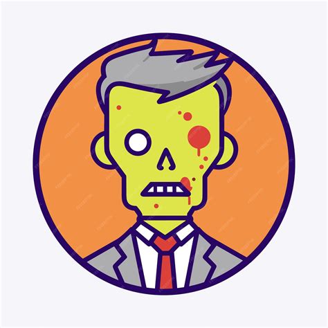 Premium Vector Macabre Undead Zombie Icon