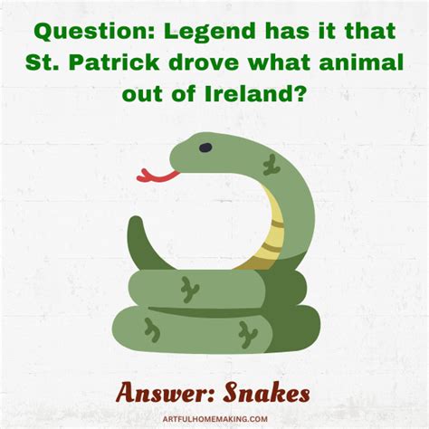 45 St Patricks Day Trivia Printable Questions And Answers Artful