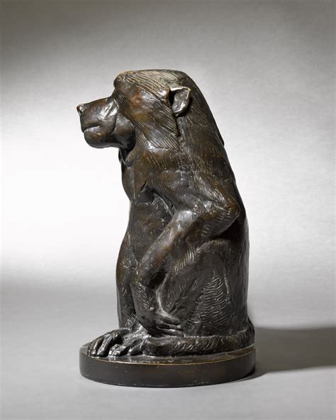 Seated Baboon Sladmore Life In Bronze Sotheby S