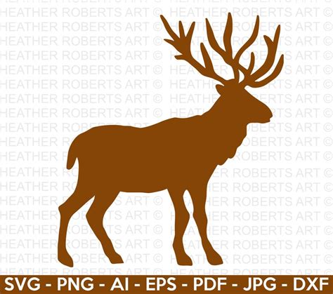 Reindeer SVG, Christmas Svg, Winter Svg, Deer Svg, Reindeer Silhouette ...