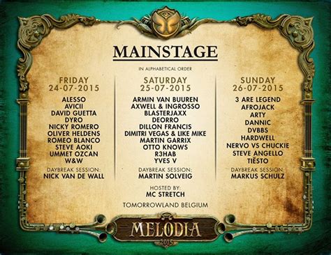 Tomorrowland Announces Full 2015 MainStage Lineup | Relentless Beats