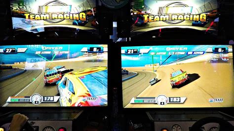 Arcade Game Nirin Motorcyle Race Vs Nascar Team Racing Youtube