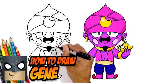 How To Draw Brawl Stars GENE Step By Step Tutorial