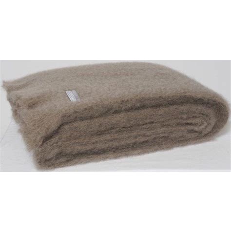 Masterweave Windermere Mohair Throw Rug Blanket Manuka BIG W