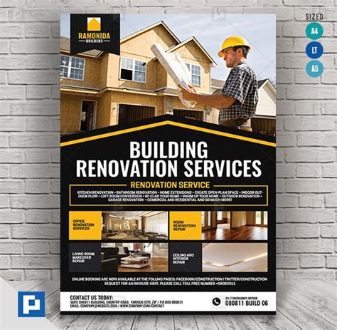 Construction Services Flyer - PSDPixel | Construction services ...