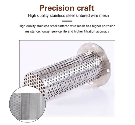 Micron Stainless Steel Wire Mesh Cylinder Screen Sintered Porous