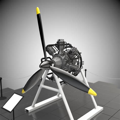 Radial Engine 3d C4d