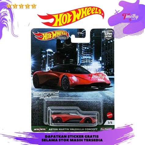 Hot Wheels Premium Aston Martin Valhalla Concept Merah Exotic Envy