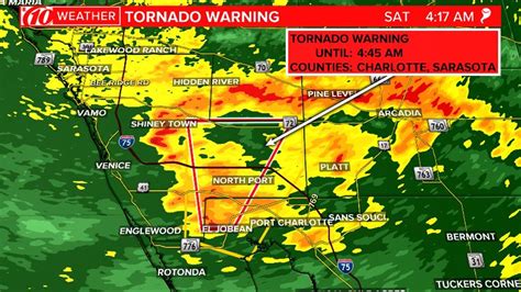 Expired Tornado Warning For Sarasota And Charlotte Counties Unti