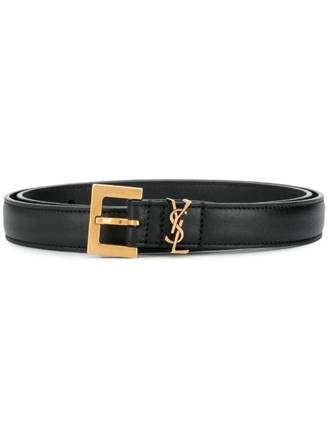 Saint Laurent Cintura Cassandre In Pelle Farfetch Monogrammed