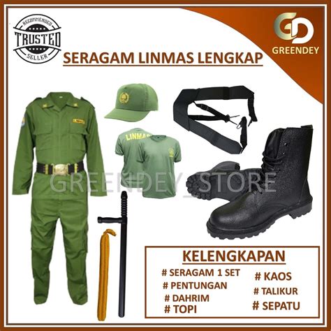 Jual Promo Baju Seragam Linmas Lengkap Setelan Hansip Dinas Terbaru