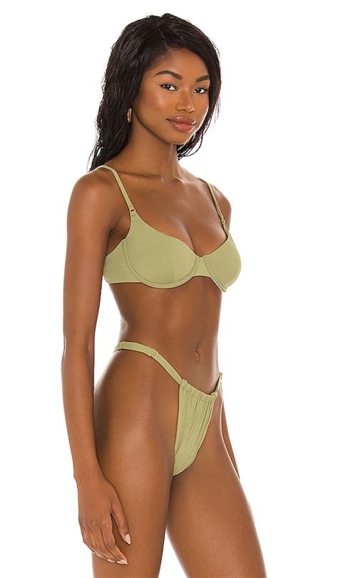 Buy Weworewhat Vintage Bra Bikini Top Sage At Off Editorialist