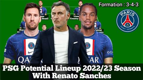 Psg Potential Lineup Season With Renato Sanches Hd Youtube