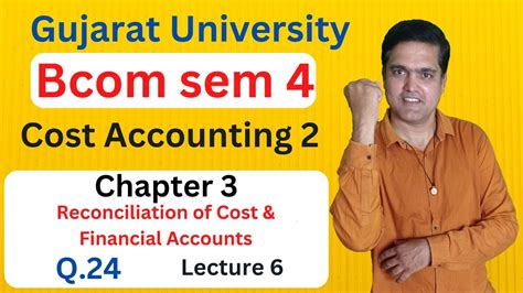 Bcom Sem Chapter Reconciliation Of Cost Financial Accounts B