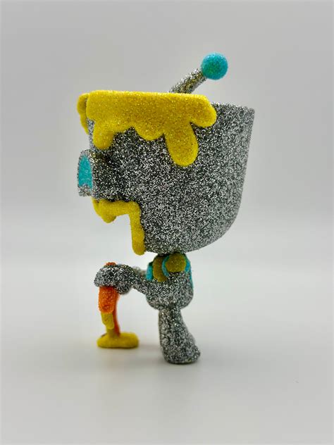 Glitter Gir Eating Pizza Funko Pop Gir Invader Zim Ts Custom Etsy