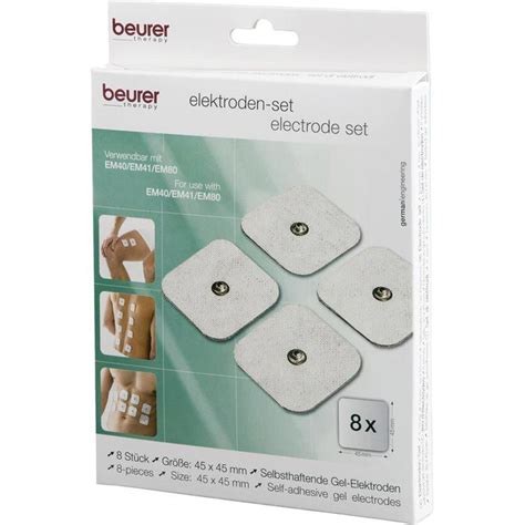 Beurer Elektroden Pads Druckknopf 45 x 45mm 8 Stück Böttcher AG