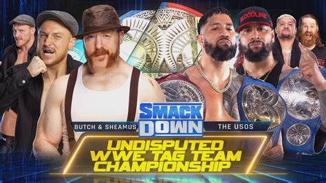 The Usos Vs Sheamus And Butch Campeonatos Unificados En Parejas Wwe