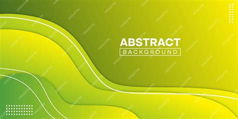 Premium Vector | Green abstract banner