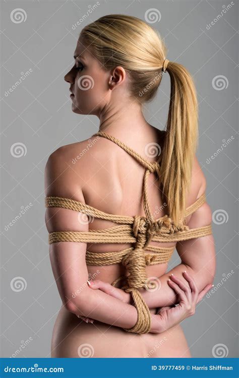 Blonde Stock Image Image Of Hair Bare Bound Rope 39777459