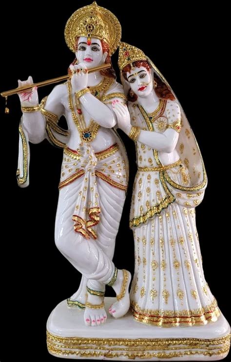 marble radha krishna statues temple  piece  ahmednagar id