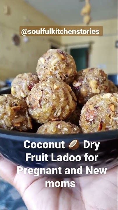 Coconut Dryfruit Ladoo Laddoo For Pregnant Women Babies New Moms