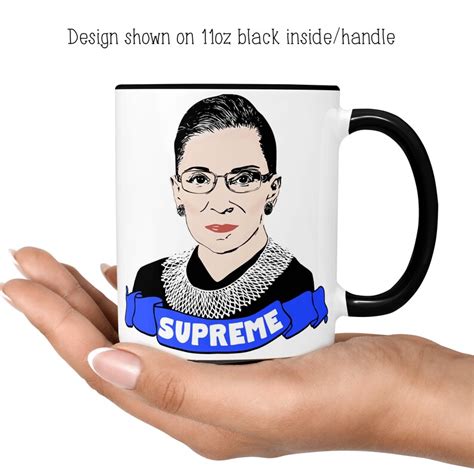 The Notorious Rbg Supreme Coffee Mug Ruth Bader Ginsburg Etsy