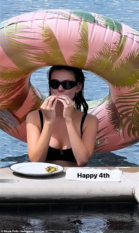 Nicola Peltz Looks Incredible In A Busty Black Bikini As She Celebrates