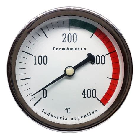 Pirometro Termometro Analogico Ø100 Mm 400c Vaina 52 Cm GSA TERMICOS