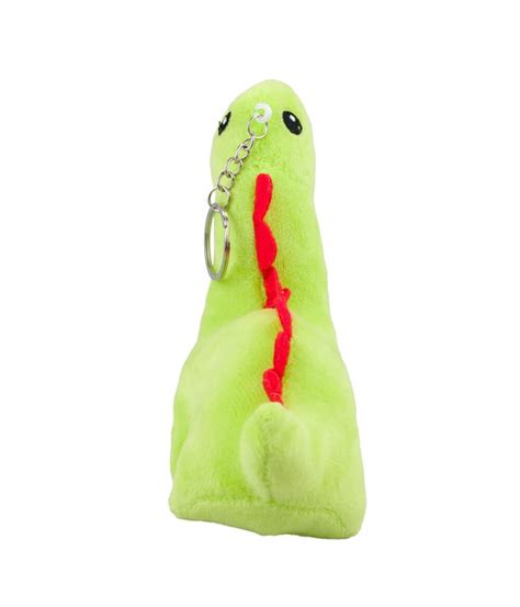 Chaveiro Dinossauro Verde Claro 16cm Pelúcia YWBL 006 FM