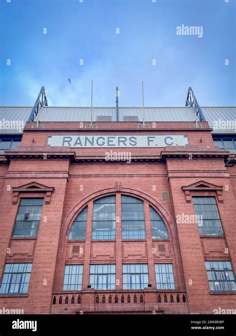 Glasgow Rangers Football Stadium Glasgow Scotland Januari 2 2024