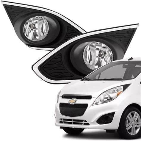 Kit Faros Niebla Chevrolet Spark Bisel Cromo Meses Sin