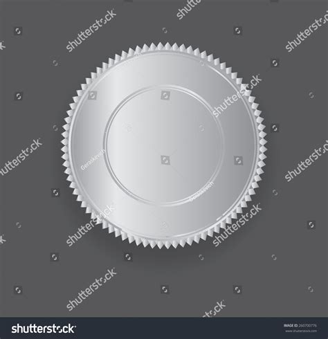 Silver Medal Template Stock Vector Royalty Free 260700776 Shutterstock