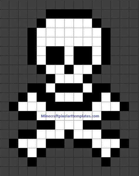 Minecraft Skeleton Pixel Art