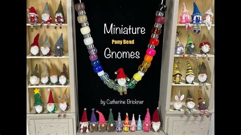 Miniature Gnome Diy Project Using Pony Beads Fabric Paper And String