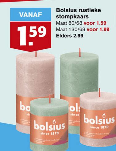 Bolsius Rustieke Kaarsen Folder Aanbieding Bij Hoogvliet Details