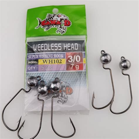 Sawa D Sawa D Wh Weedless Head Jighead Wormhook Fishing Jig Head For