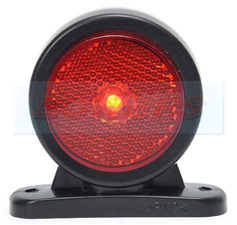 Was W Rr V V Red White Led End Outline Side Marker Light Lamp With